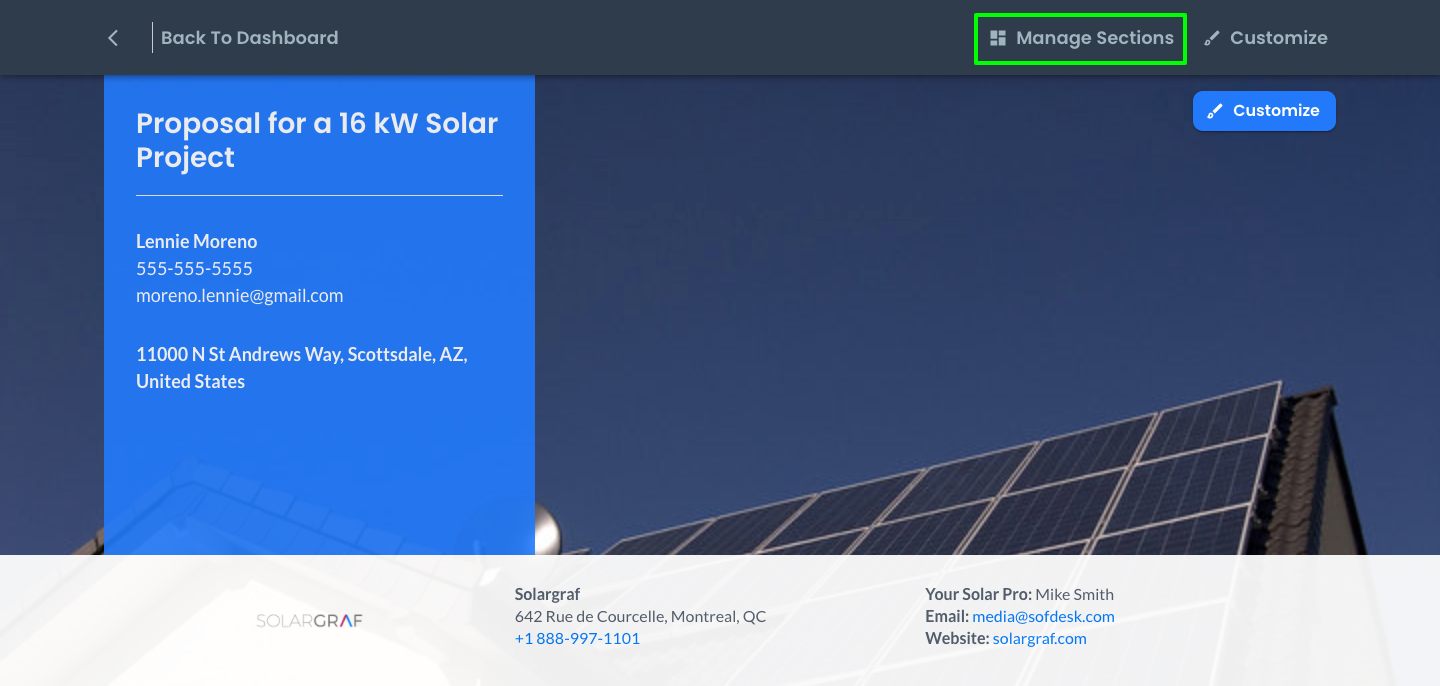 Customize Your Solargraf Quote